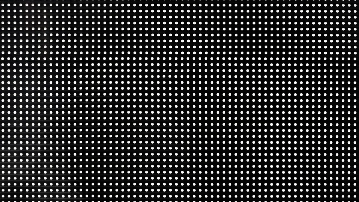 Un point blanc unique sur un écran minimaliste, la vigilance intégrée de l'appareil.
